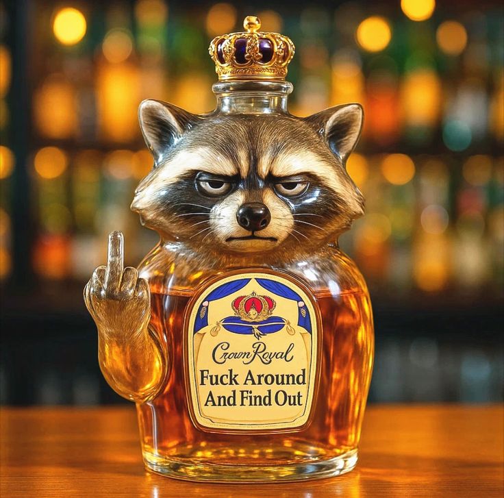 ウイスキーボトル — アライグマレベルエディション
