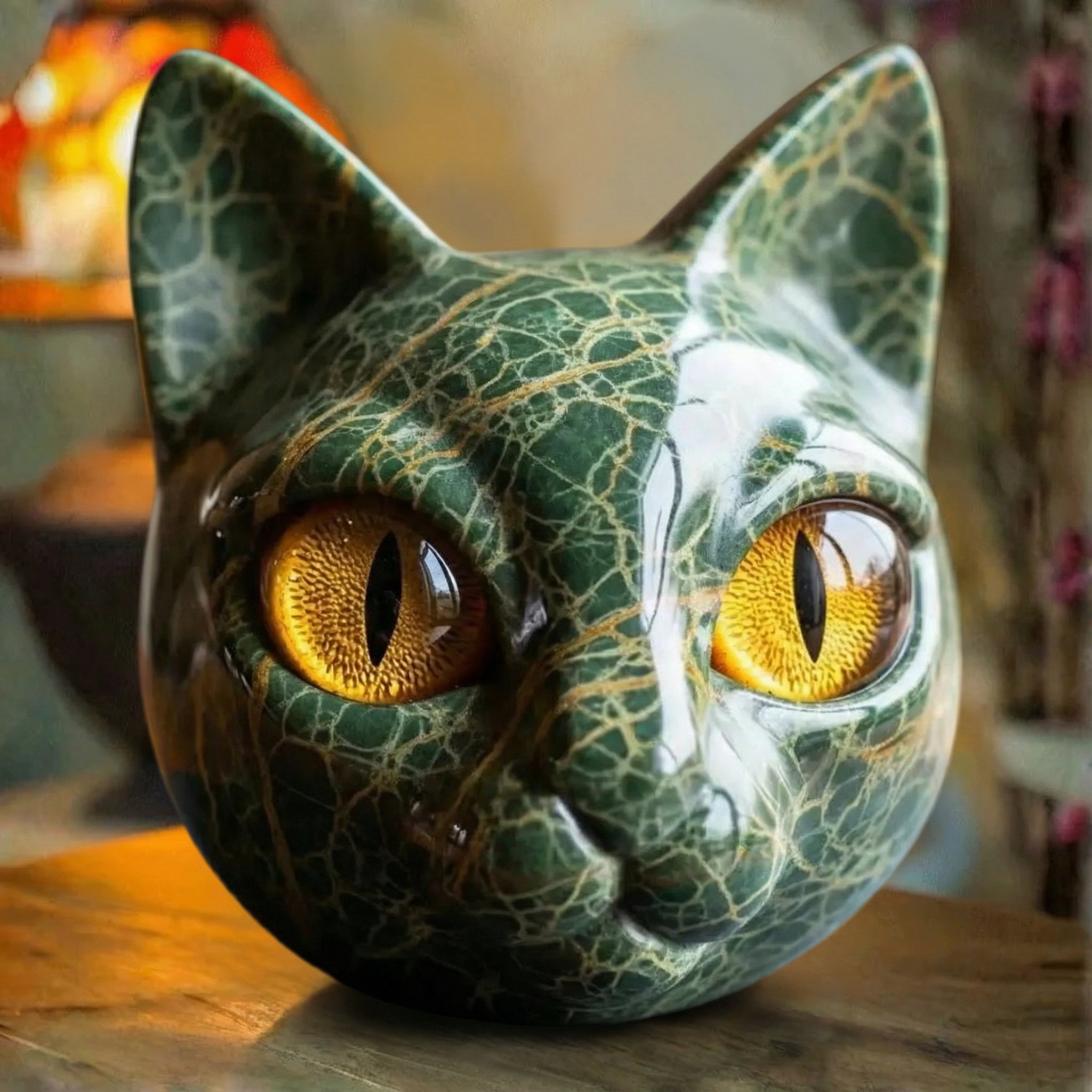 黒い猫 — ラグジュアリーな神秘的なフィギュア